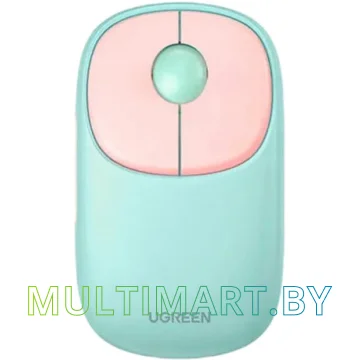 Мышь Ugreen Fun+ MU102 15722 (мятный/розовый)
